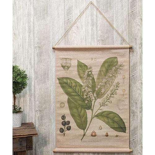 Prunus Lauro Botanical Canvas Wall Decor CWI+ 