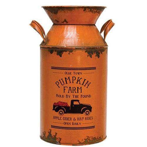 '+Pumpkin Farm Milk Can - The Fox Decor