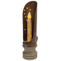 Thumbnail for Punched Candle Holder, Rusty/Blk - The Fox Decor