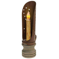 Thumbnail for Punched Candle Holder, Rusty/Blk Taper Holders CWI+ 