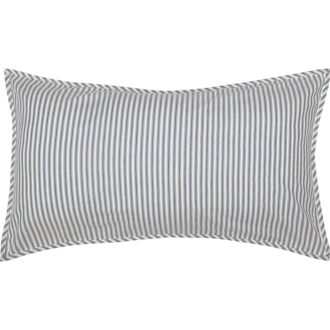 Sawyer Mill Blue Ticking Stripe King Sham 21x37 VHC Brands - The Fox Decor