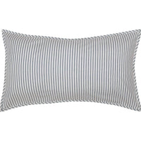 Sawyer Mill Blue Ticking Stripe King Sham 21x37 VHC Brands - The Fox Decor