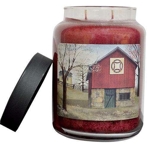 Quilt Barn Jar Candle, 26oz - The Fox Decor