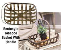 Thumbnail for Rectangle Tobacco Basket With Handle Baskets CWI+ 