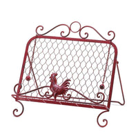 Red Rooster Cookbook Stand - The Fox Decor