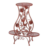 Thumbnail for Red Rooster Hourglass Triple Plant Stand
