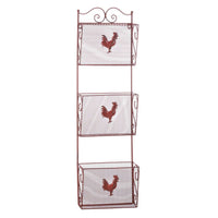Thumbnail for Red Rooster Triple Basket Organizer
