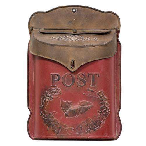 Red & Rust Post Box Mail and Post Boxes CWI+ 