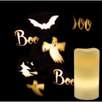 Thumbnail for Remote Control Halloween Ghost Projection Pillar LED Pillar Candles CWI+ 