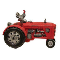 Thumbnail for Resin Farm Fresh Tractor With Rooster Farmhouse Decor CWI+ 