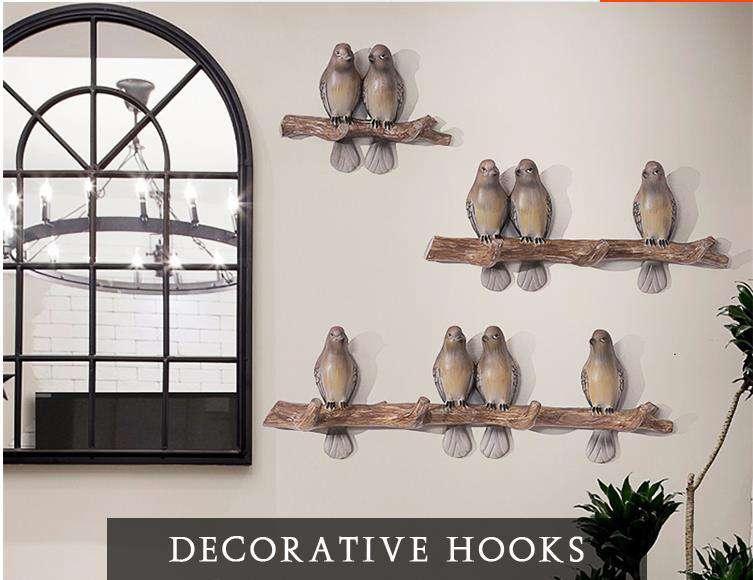 Retro creative bird wall hanging bird wall hanging The Fox Decor 