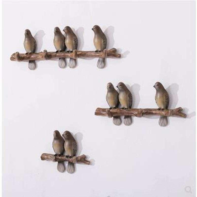 Retro creative bird wall hanging - The Fox Decor