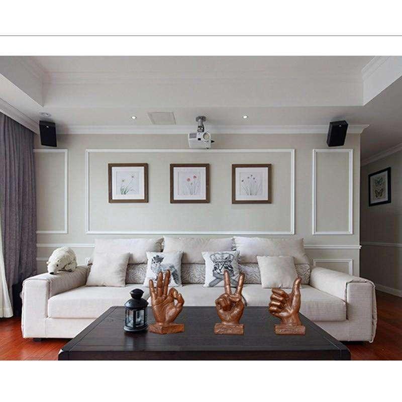 Retro Gesture Bust OK Victory Praise Abstraction Statue - The Fox Decor