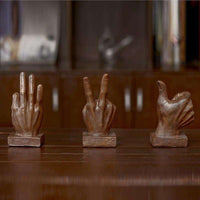 Retro Gesture Bust OK Victory Praise Abstraction Statue - The Fox Decor