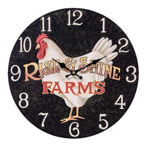 Rise & Shine Farms Clock Farmhouse Decor CWI+ 