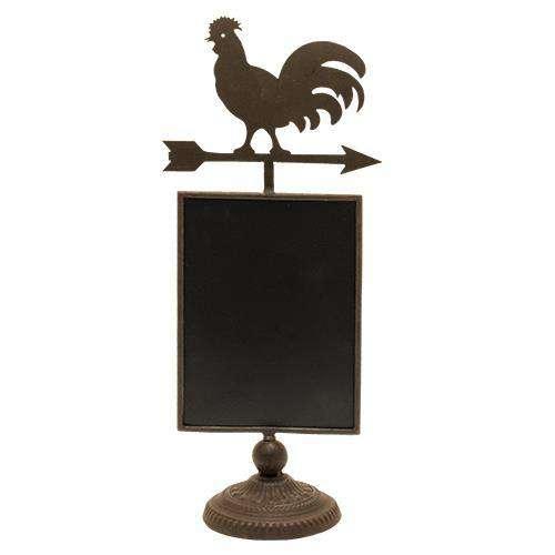 Rooster Chalkboard Pedestal - The Fox Decor