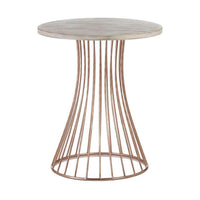 Thumbnail for Rose Gold Base Circle Accent Side Table