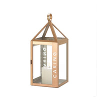 Rose Metal Frame Caring Lantern - The Fox Decor
