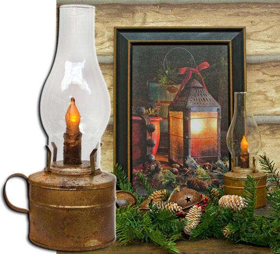 ^Rust Barn Timer Lantern Lanterns/Lids CWI+ 