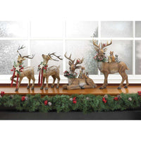 Thumbnail for Rustic Holiday Doe Reindeer Figurine Christmas Collection 