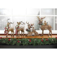 Thumbnail for Rustic Holiday Reindeer Figurine - The Fox Decor