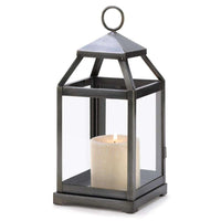 Thumbnail for Rustic Silver Contemporary Candle Lantern