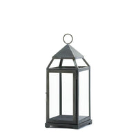 Rustic Silver Contemporary Lantern - The Fox Decor