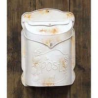 Thumbnail for Rustic White Post Box Mail and Post Boxes CWI+ 