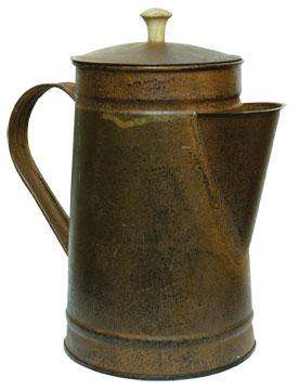 Rusty Coffee Pot, 8" - The Fox Decor