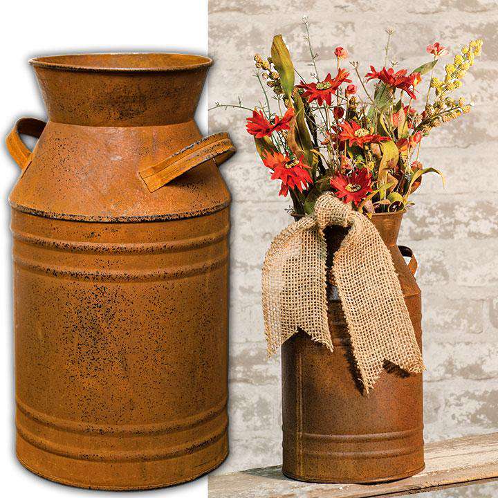 Rusty Milk Can, 11" Buckets & Cans CWI+ 