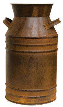 Rusty Milk Can, 13" Buckets & Cans CWI+ 