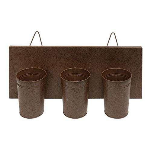 Rusty Wall Flower Holder - The Fox Decor