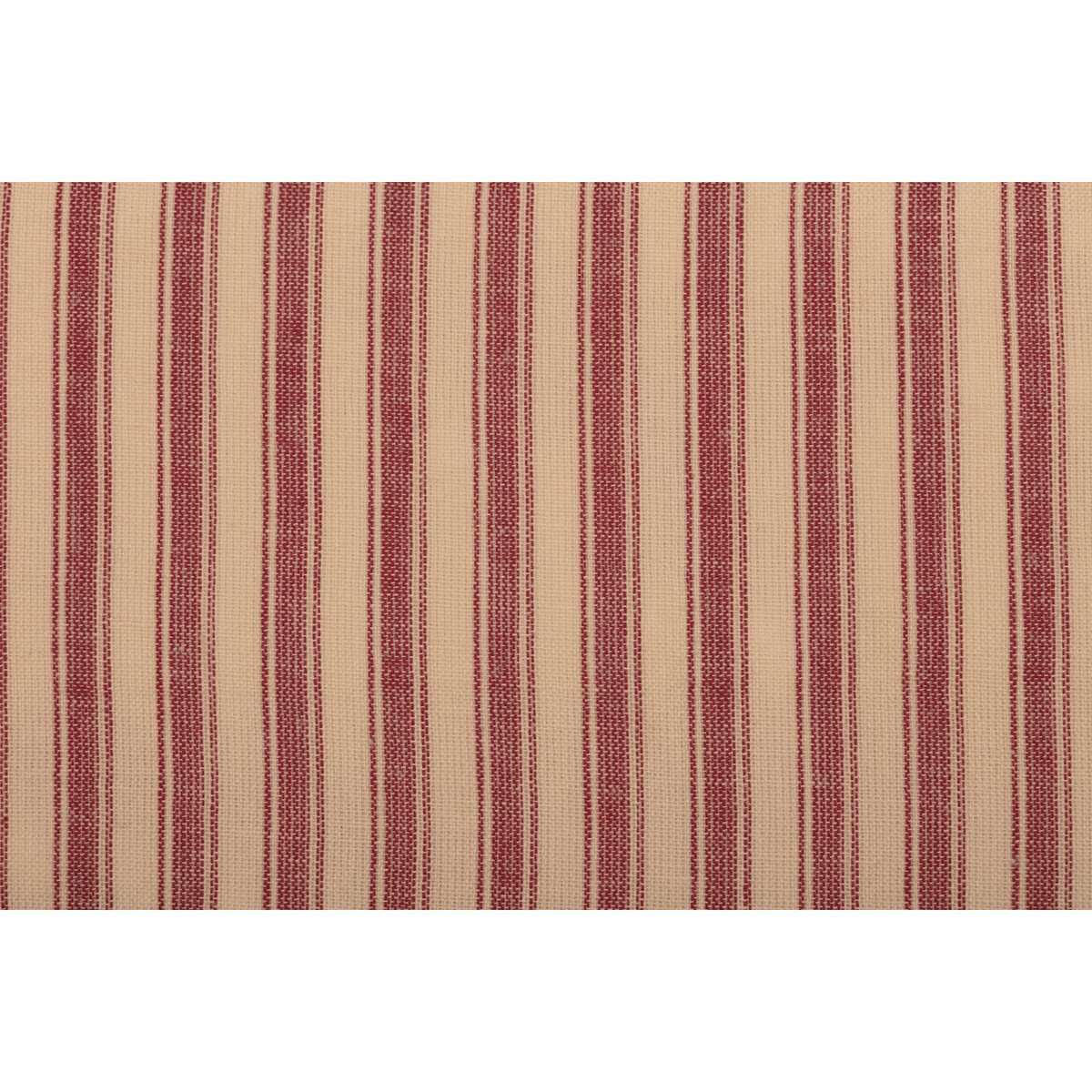 Sawyer Mill Blue/Red/Charcoal Ticking Stripe Shower Curtain 72"x72" - The Fox Decor