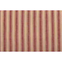 Thumbnail for Sawyer Mill Blue/Red/Charcoal Ticking Stripe Shower Curtain 72