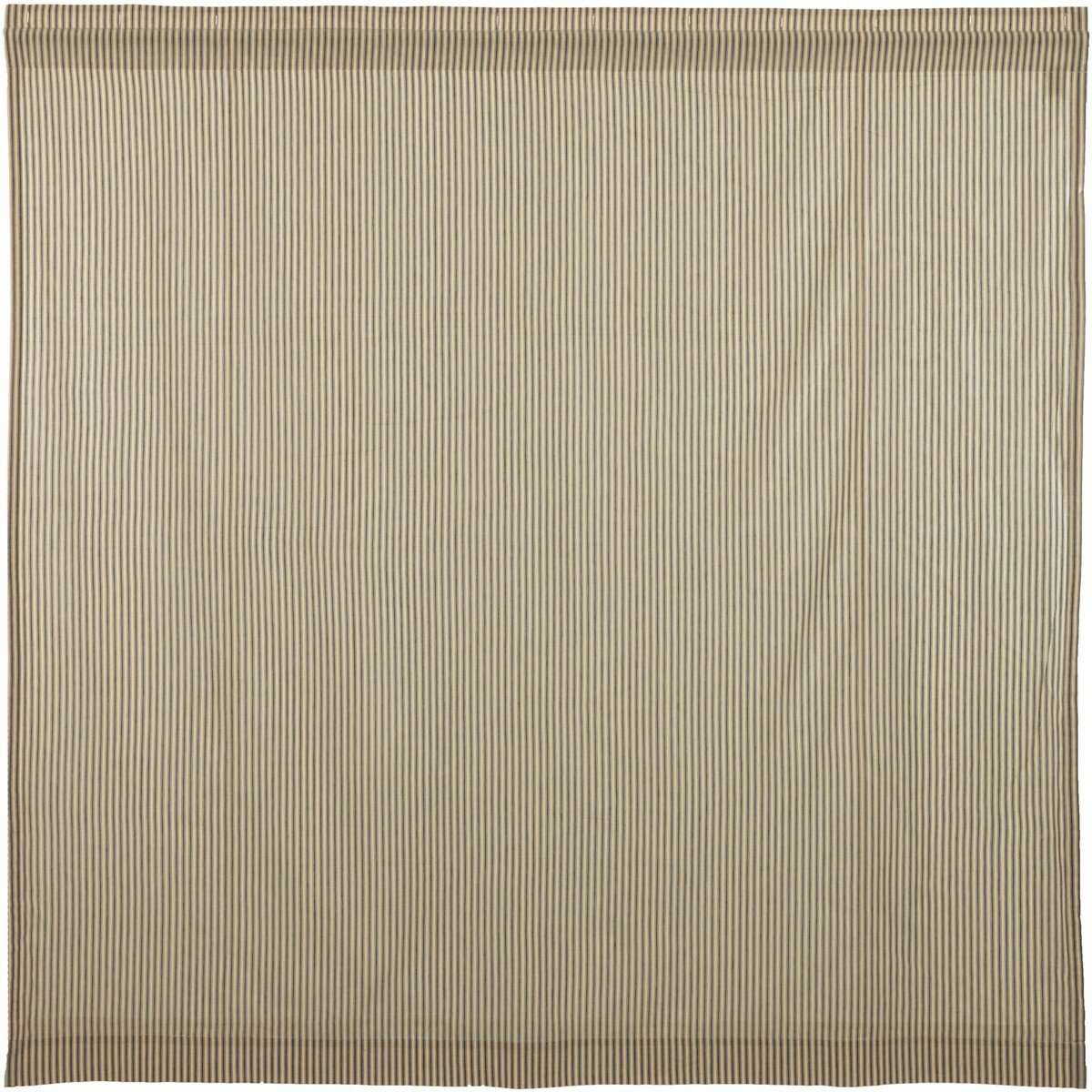 Sawyer Mill Blue/Red/Charcoal Ticking Stripe Shower Curtain 72