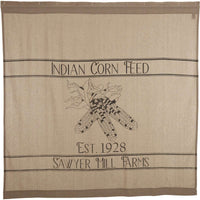 Thumbnail for Sawyer Mill Charcoal Corn Feed Shower Curtain 72