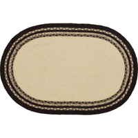 Thumbnail for Sawyer Mill Charcoal Cow Jute Braided Rug Oval rugs VHC Brands 