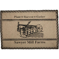 Thumbnail for Sawyer Mill Charcoal Plow Braided Jute Rug Oval/Rect VHC Brands rugs VHC Brands 20x30 inch Rect 