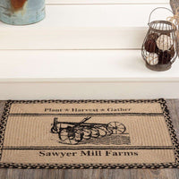 Thumbnail for Sawyer Mill Charcoal Plow Braided Jute Rug Oval/Rect VHC Brands rugs VHC Brands 