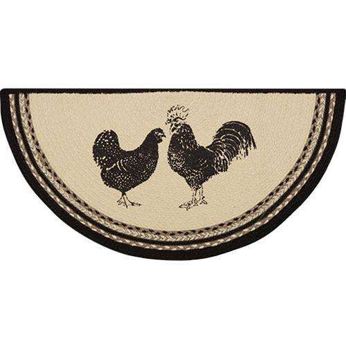 Sawyer Mill Charcoal Poultry Jute Half Rug General CWI+ 