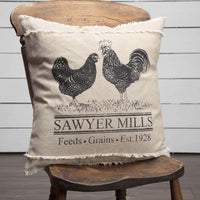 Thumbnail for Sawyer Mill Charcoal Poultry Pillow 18