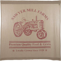 Thumbnail for Sawyer Mill Charcoal/Red Tractor Shower Curtain 72