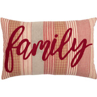 Thumbnail for Sawyer Mill Family Pillow Charcoal, Red & Blue Pillows VHC Brands Red 