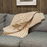 Thumbnail for Sawyer Mill Star Charcoal Quilted Throw, 60