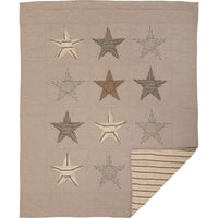 Thumbnail for Sawyer Mill Star Charcoal Quilted Throw, 60