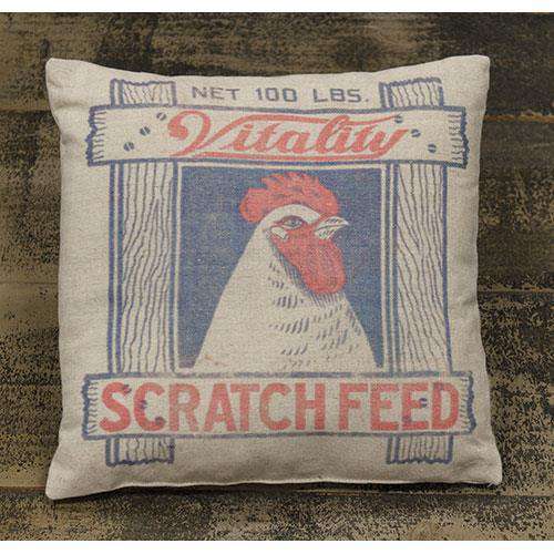 Scratch Feed Pillow, 12" - The Fox Decor