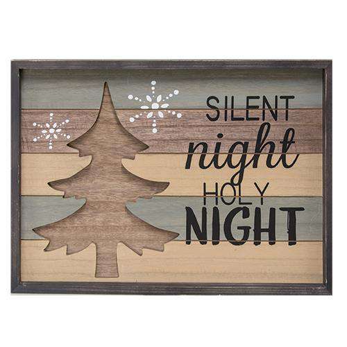 Silent Night Framed Sign Tabletop & Decor CWI+ 