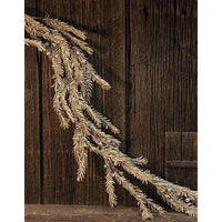 Silver Bell Glitter Pine Garland, 5ft - The Fox Decor