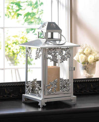 Thumbnail for Silver Scrollwork Candle Lantern - The Fox Decor