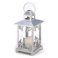 Thumbnail for Silver Scrollwork Candle Lantern